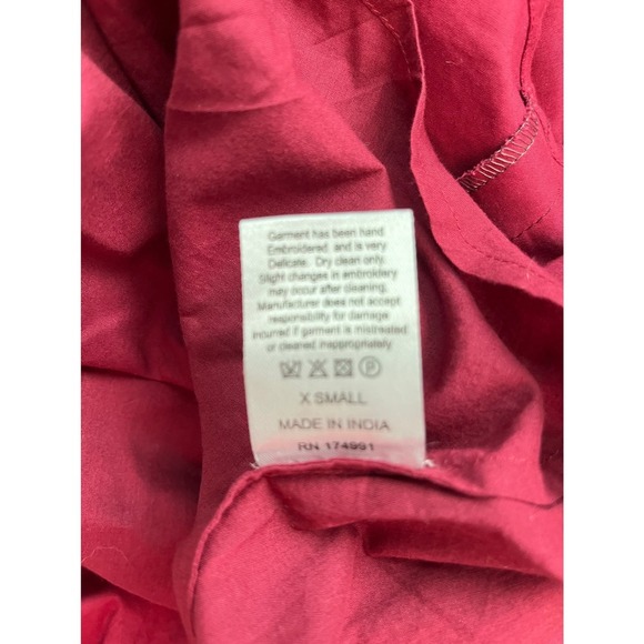 Merlette Maroon Dress - X-Small - Picture 8 of 9